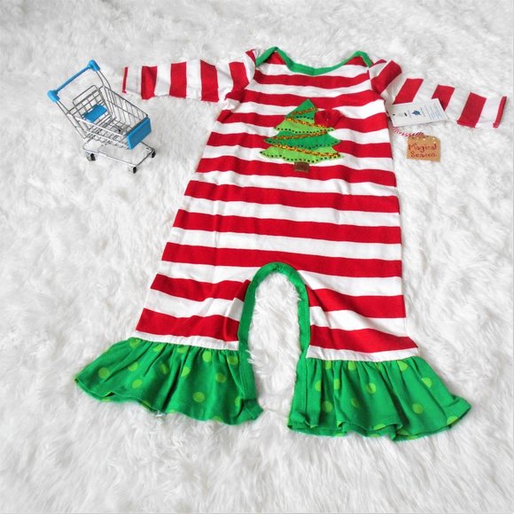 Magical Season Christ Tree Romper 18M - Picture 1 of 9